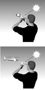 ACR HOT-SHOT SIGNAL MIRROR WITH WHISTLE