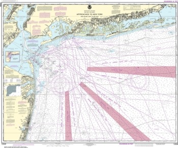 NOAA 12326 Paper Nautical Chart - Approaches to New York Fire lsland Light to Sea Girt