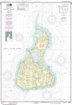 NOAA 13217 Paper Nautical Chart - Block Island