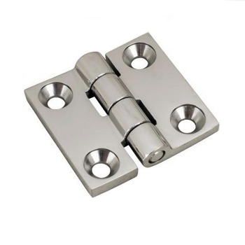 Round Side Heavy Duty Stainless Steel 2pcs Top Mount 5-5/8 inch x 1-1/2 inch Boat Strap Hinges for Marine Grade RV Skylight Locker Hatch and Door 