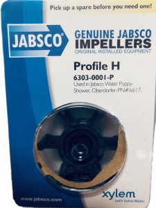 Water Pump Impeller 6 Blades Boat Impeller for Jabsco Water Puppy 6303-0001