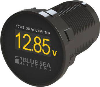 Blue Sea 1733 Mini DC Voltmeter - OLED Screen 12/24V