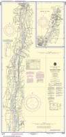 NOAA 12348 Paper Nautical Chart - Hudson River Coxsackie to Troy