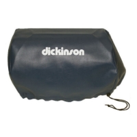 Dickinson 15-185 Small BBQ Vinyl All Weather Cover - Black