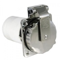 Marinco 50A 125/250V Stainless Steel Shore Power Inlet 6373EL-B